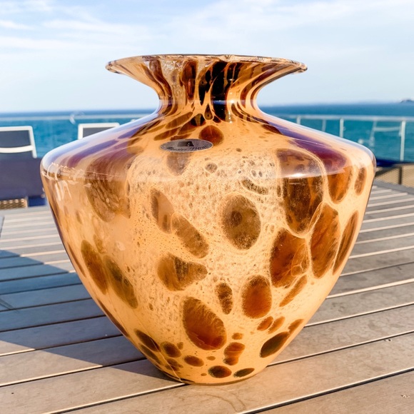 Vintage Maestri Vetrai Mouth blown glass vase L - Picture 5 of 8